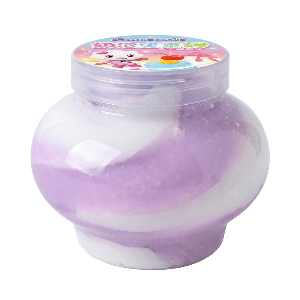 奶泡史萊姆-白紫色