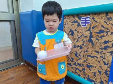 滾動盤子裡的球